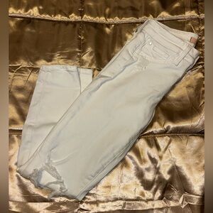 Joe’s Flawless The Icon mid-rise skinny crop white jeans